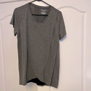 Maternity/ nursing shirts size L gray and green